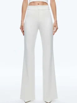 Alice and Olivia Deanna High Waisted Bootcut Pant-Women Pants