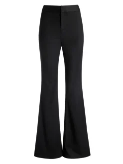 Alice and Olivia Deanna High Waisted Bootcut Pant-Women Pants