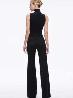 Alice and Olivia Deanna High Waisted Bootcut Pant-Women Pants