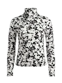 Alice and Olivia Delaina Turtleneck Top-Women Tops