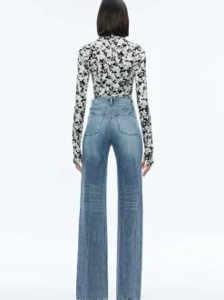 Alice and Olivia Delaina Turtleneck Top-Women Tops