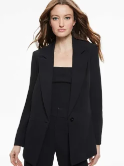 Alice and Olivia Denny Notch Collar Boyfriend Blazer-Women Jackets + Coats
