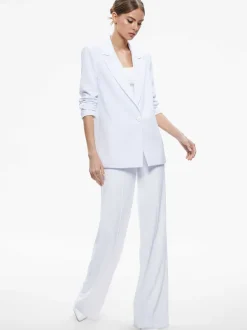 Alice and Olivia Denny Notch Collar Boyfriend Blazer-Women Jackets + Coats