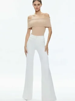 Alice and Olivia Dolan Foldover Sleeveless Pullover-Women Tops