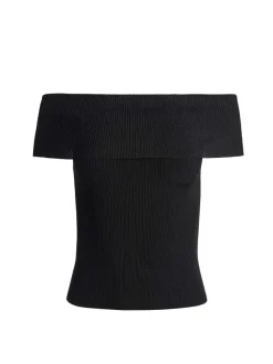 Alice and Olivia Dolan Foldover Sleeveless Pullover-Women Tops