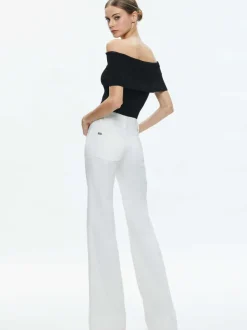 Alice and Olivia Dolan Foldover Sleeveless Pullover-Women Tops