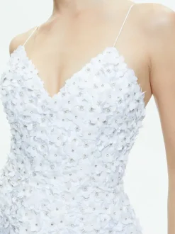 Alice and Olivia Domenica Embellished Mini Gown + Lorna Embellished Cropped Jacket-Women Matching Sets