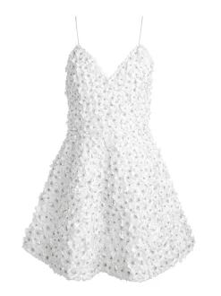 Alice and Olivia Domenica Embellished Mini Gown-Women Dresses