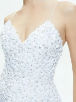 Alice and Olivia Domenica Embellished Mini Gown-Women Dresses