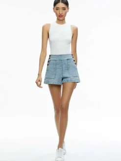 Alice and Olivia Donald Jean Short-Women Shorts