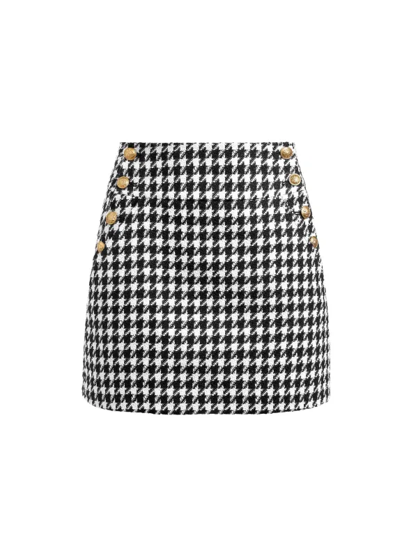 Alice and Olivia Donald Side Button Skirt-Women Skirts