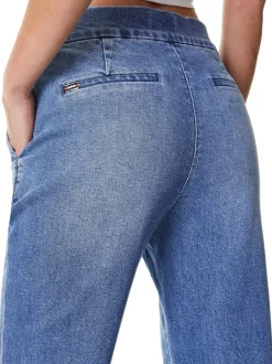 Alice and Olivia Dylan High Waisted Wide Leg Jean-Women Pants