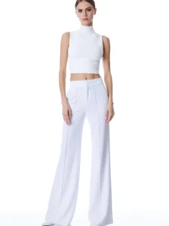 Alice and Olivia Dylan High Waisted Wide Leg Pant-Women Pants
