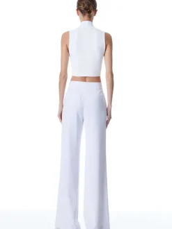 Alice and Olivia Dylan High Waisted Wide Leg Pant-Women Pants