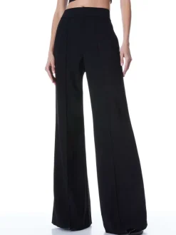 Alice and Olivia Dylan High Waisted Wide Leg Pant-Women Pants