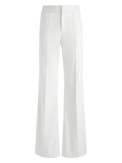 Alice and Olivia Dylan Vegan Leather Wide Leg Pant-Women Pants
