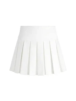 Alice and Olivia Emilie Box Pleat Mini Skirt-Women Skirts