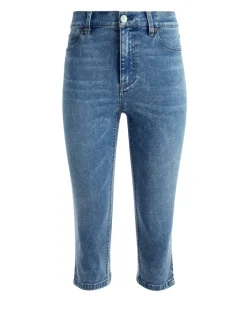 Alice and Olivia Emmie Mid Rise Clam Digger Jean-Women Pants