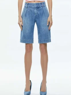 Alice and Olivia Eric Low Rise Bermuda Short-Women Pants