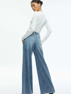 Alice and Olivia Eric Low Rise Jean-Women Pants