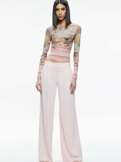 Alice and Olivia Eric Low Rise Pant-Women Pants