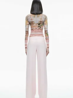 Alice and Olivia Eric Low Rise Pant-Women Pants