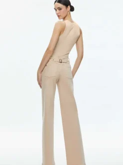 Alice and Olivia Ernie Low Rise Buckle Back Jean-Women Pants