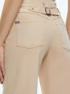 Alice and Olivia Ernie Low Rise Buckle Back Jean-Women Pants