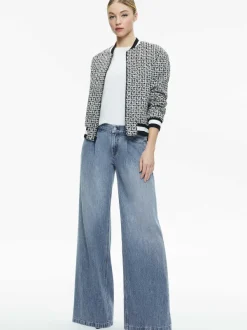 Alice and Olivia Felisa Varsity Bomber Jacket-Women Jackets + Coats