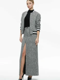 Alice and Olivia Felisa Varsity Bomber Jacket-Women Jackets + Coats