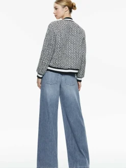 Alice and Olivia Felisa Varsity Bomber Jacket-Women Jackets + Coats