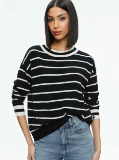Alice and Olivia Fila Crewneck Pullover-Women Sweaters