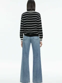 Alice and Olivia Fila Crewneck Pullover-Women Sweaters