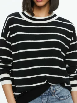 Alice and Olivia Fila Crewneck Pullover-Women Sweaters