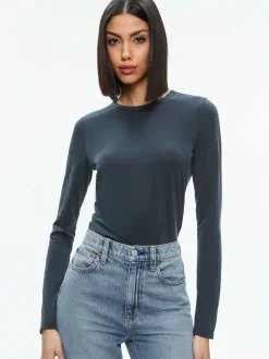 Alice and Olivia Fitted Tee-Women Tops