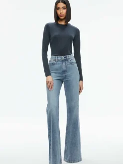 Alice and Olivia Fitted Tee-Women Tops