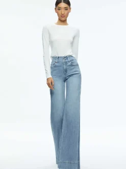 Alice and Olivia Fitted Tee-Women Tops