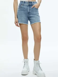 Alice and Olivia Han High Rise Wide Waistband Short-Women Shorts