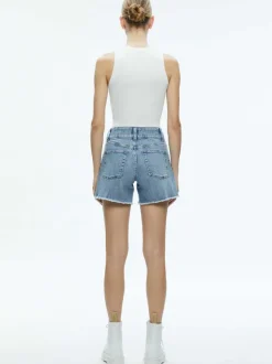 Alice and Olivia Han High Rise Wide Waistband Short-Women Shorts