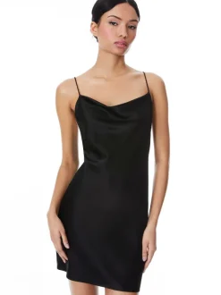 Alice and Olivia Harmony Mini Slip Dress-Women Dresses