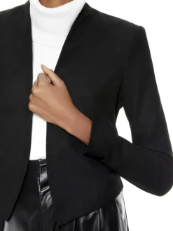 Alice and Olivia Harvey Suede Jacket-Women Jackets + Coats