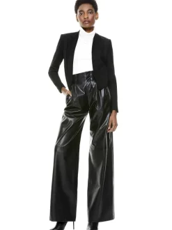 Alice and Olivia Harvey Suede Jacket-Women Jackets + Coats