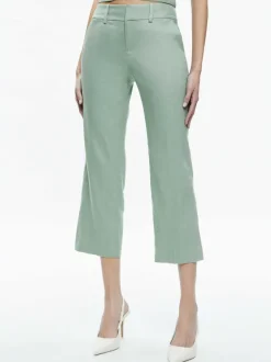 Alice and Olivia Janis Low Rise Cropped Flare Pant-Women Pants