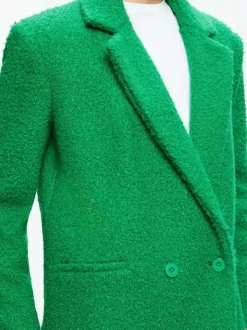 Alice and Olivia Jimmy Oversized Coat With Long Lapel-Women Jackets + Coats