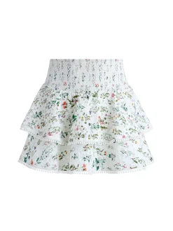 Alice and Olivia Joey Tiered Ruffled Skirt-Women Skirts