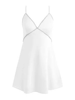 Alice and Olivia Julienne Embellished V-Neck Mini Dress-Women Dresses