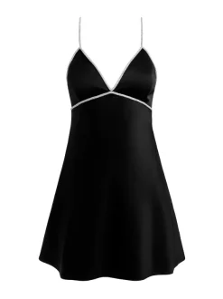 Alice and Olivia Julienne Embellished V-Neck Mini Dress-Women Dresses