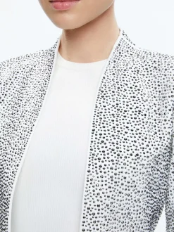 Alice and Olivia Kalia Embellished Open Front Jacket-Women Jackets + Coats