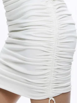 Alice and Olivia Katherina Ruched Fitted Dress-Women Dresses