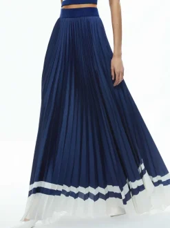 Alice and Olivia Katz Maxi Pleated Skirt-Women Skirts